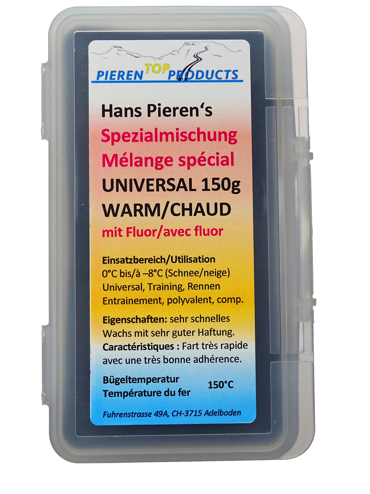 Hans Pieren‘s Spezialmischung, Universal-Warm mit Fluor, Nettopreis