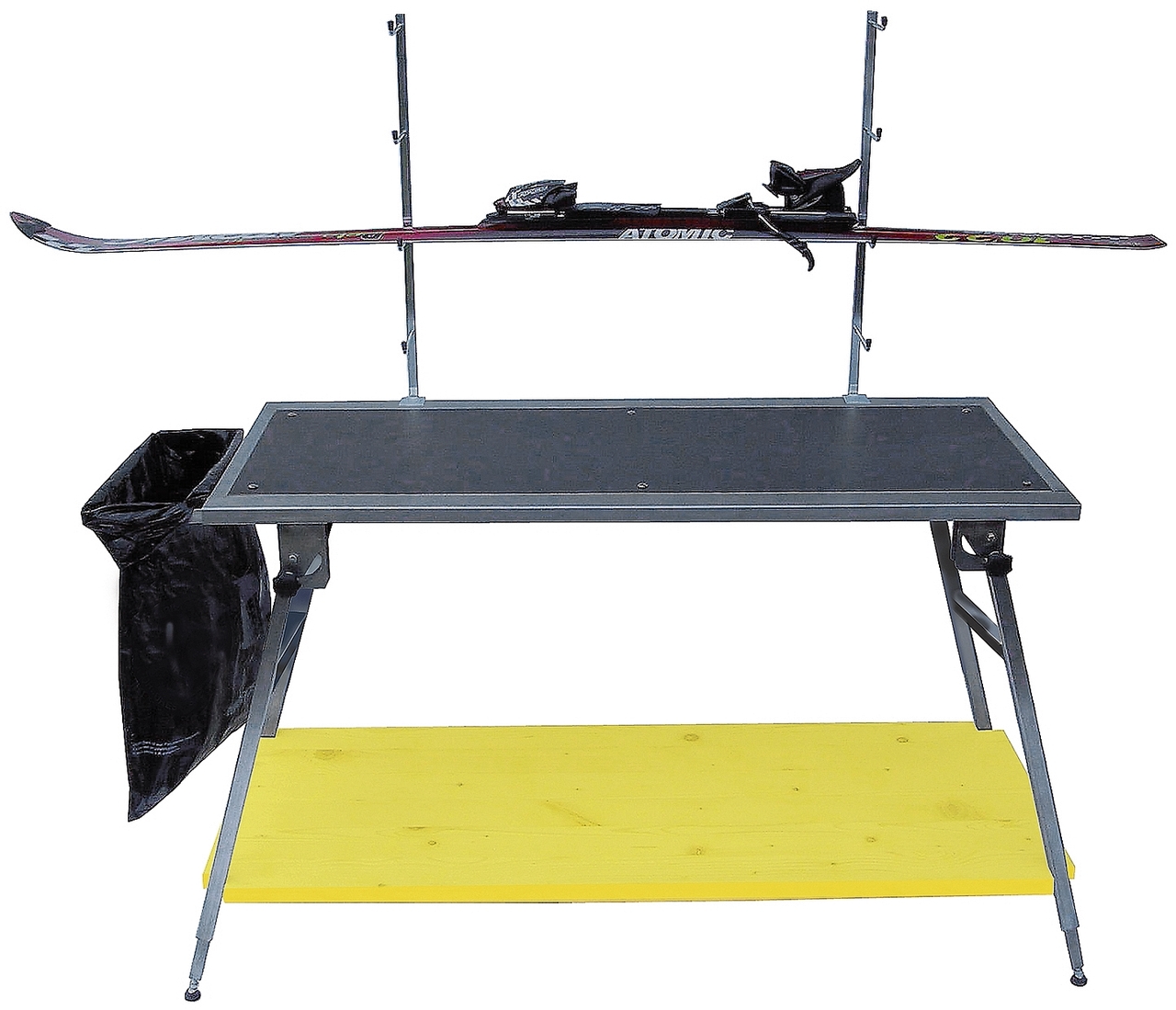 FN-Tech Table Coupe du monde de travail et de fartage robuste, WC, 75–95 cm, prix sensationnel